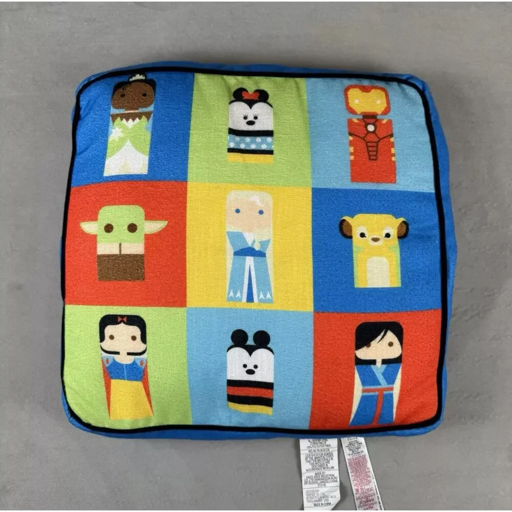 NWT Disney Parks Disney100 Unified Characters Collection Throw Pillow 18 x 18